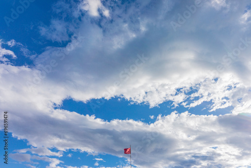 Flag Amidst the Clouds