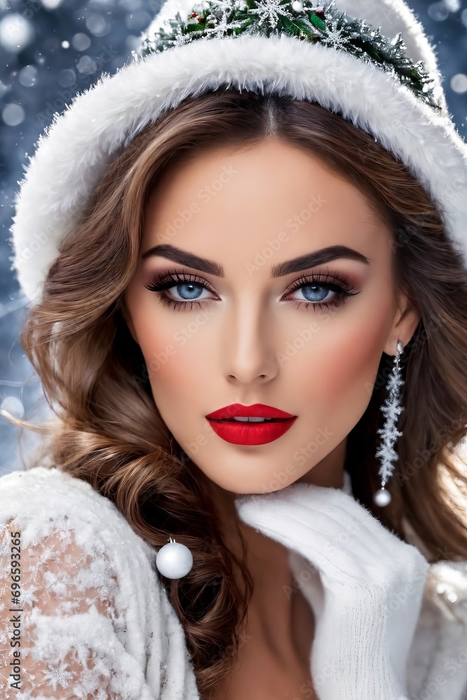 portrait of a young attractive woman portrait of a young attractive woman
