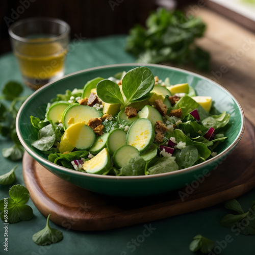 Shamrock Salad with Green Vinaigrette - A Fresh and Vibrant Medley