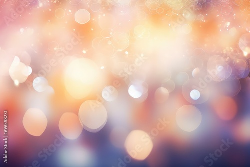 Bokeh abstract background with soft blurred lights