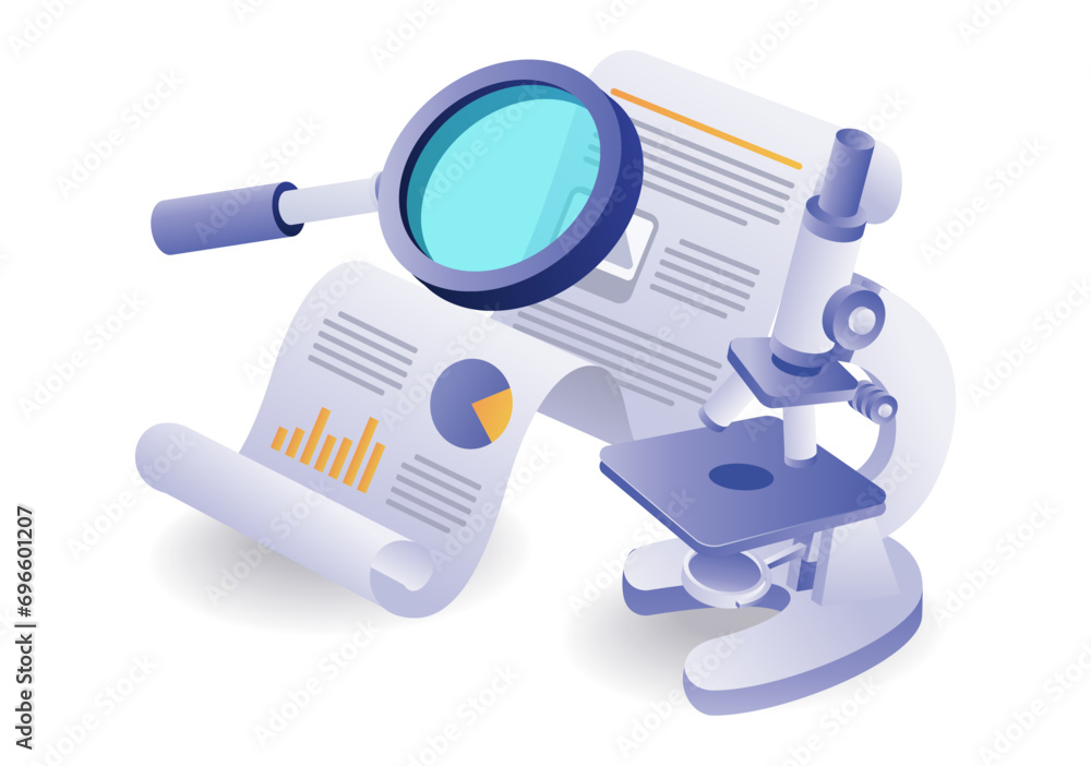 Data analysis with a laboratory microscope Data analysis with a laboratory microscope