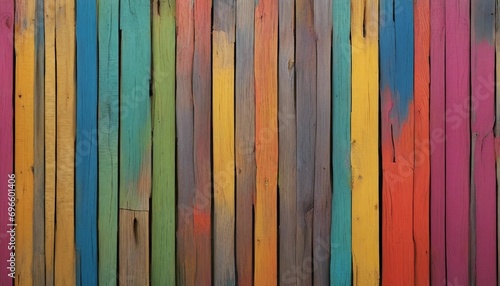 Colorful wood wall background and texture. 