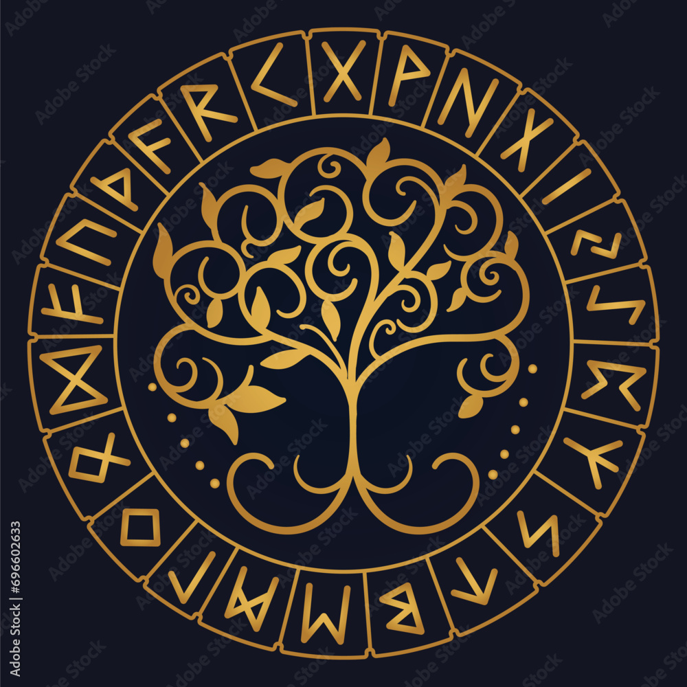 Tree of Life , Yggdrasil vector Tree of Life , Yggdrasil vector