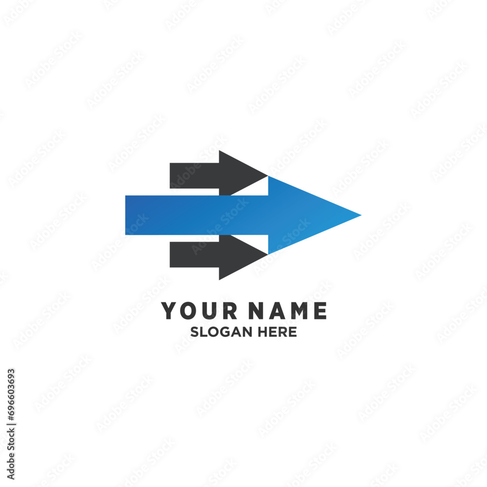 Vector arrow logo design vector element with modern style Vector arrow logo design vector element with modern style