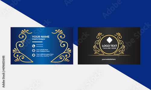 Modern high quality business card, corporate identity template 