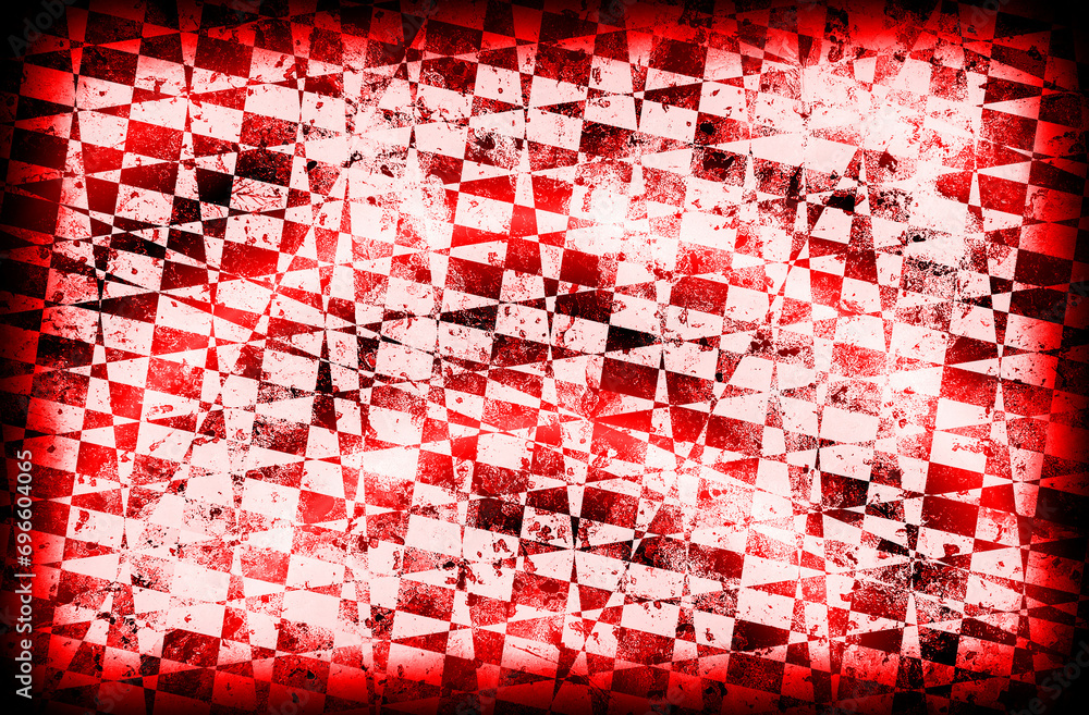 Obraz premium Czerwone tło abstrakcja kształty ściana tekstura
