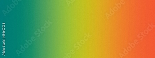 Colorful green and orange gradient noisy grain background texture