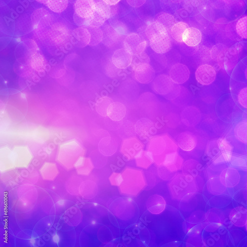 Purple bokeh background perfect for Party, Anniversary, Birthdays, Holiday, Free space for text