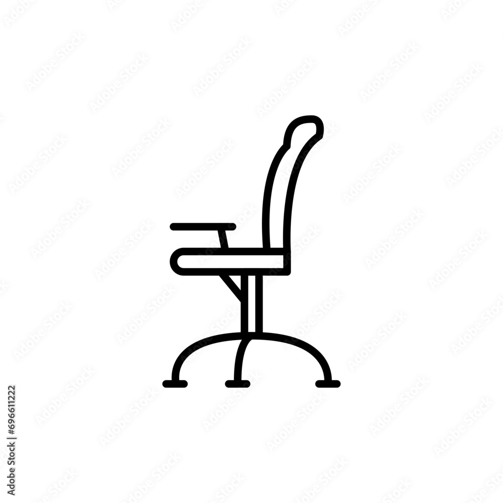 Barber chair outline icons, minimalist vector illustration ,simple transparent graphic element .Isolated on white background Barber chair outline icons, minimalist vector illustration ,simple transparent graphic element .Isolated on white background