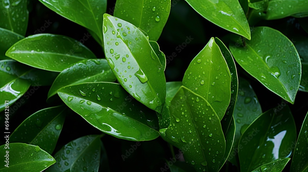 leaves background with generative ai leaves background with generative ai