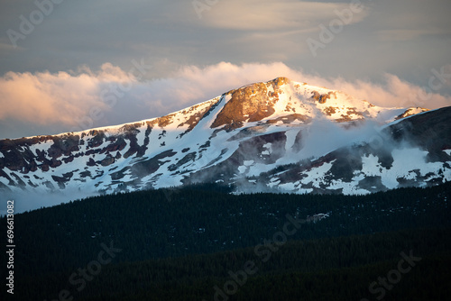 Colorado Rocky Mountains Sunset 