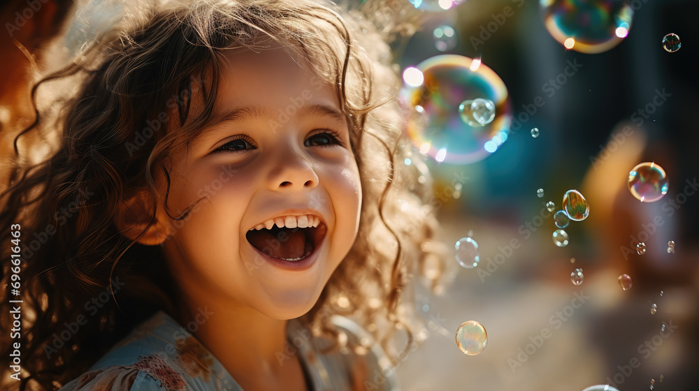 soap bubble show at a children's birthday party, happy child, kid, portrait, emotional face, holiday, play a game, disco, childhood, fun, park, boy, girl, smile, blurred background soap bubble show at a children's birthday party, happy child, kid, portrait, emotional face, holiday, play a game, disco, childhood, fun, park, boy, girl, smile, blurred background