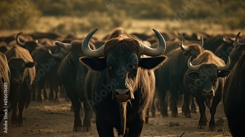 Illustration of Buffalo in the Wild