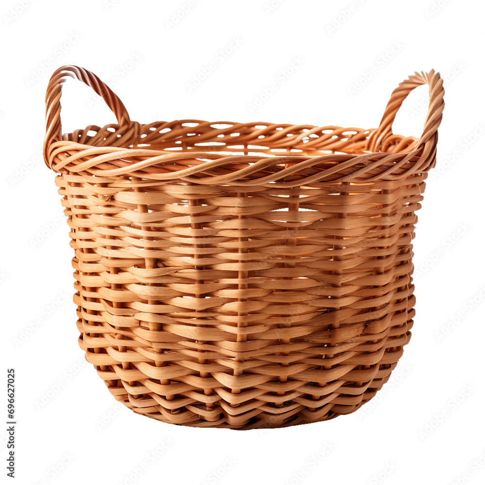 Basket, PNG image, isolated object