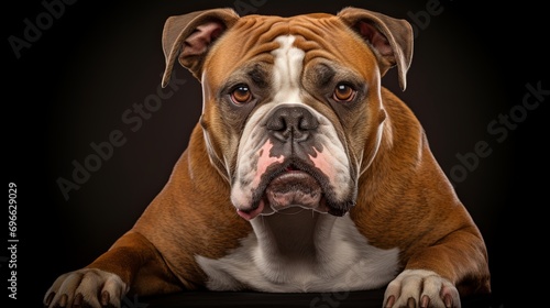 Olde English Bulldogge in Studio photo