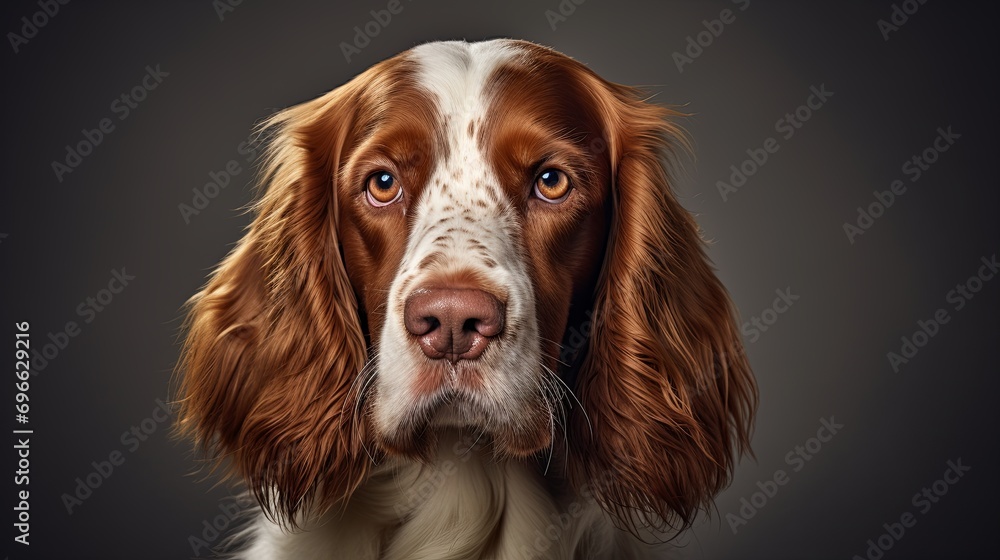 Welsh Springer Spaniel in Studio