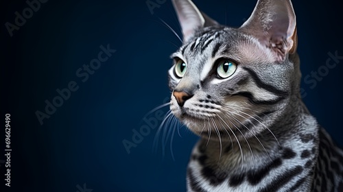 Majestic Egyptian Mau in Natural Light