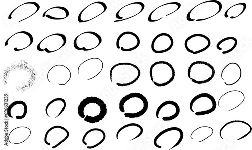 手書きの丸セット