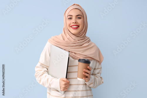 Beautiful Muslim woman with...