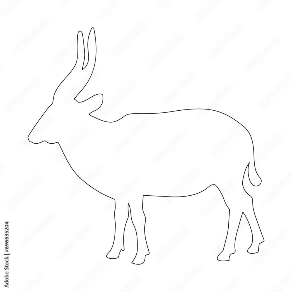 Obraz premium antelope icon vector