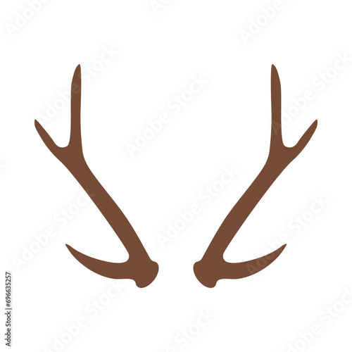 deer antler icon vector photo