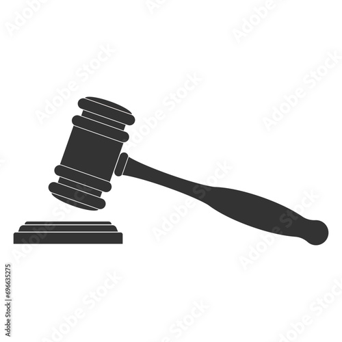court hammer icon vector