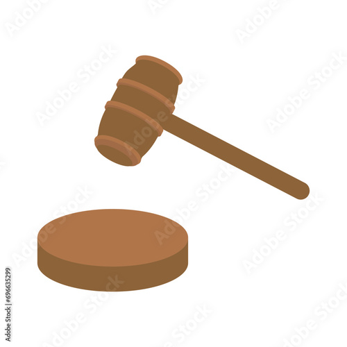 court hammer icon vector