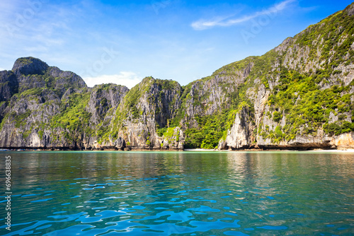 Beautiful tropical landscape of the Maya Bay in the Phi Phi Islands in Thailand © Myroslava