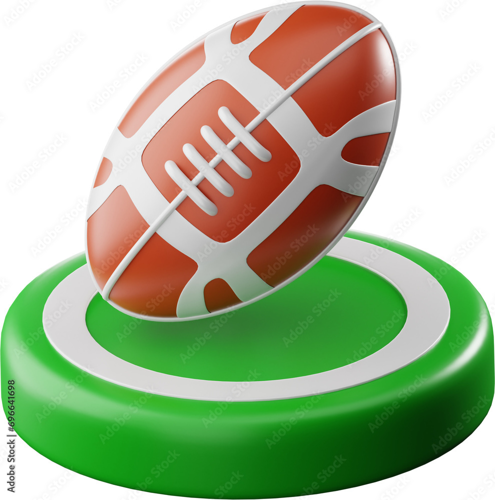 Rugby Games 3D Illustration Rugby Games 3D Illustration