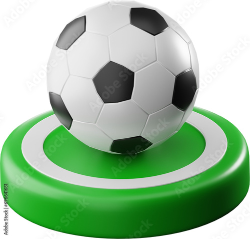 Football Games 3D Illustration