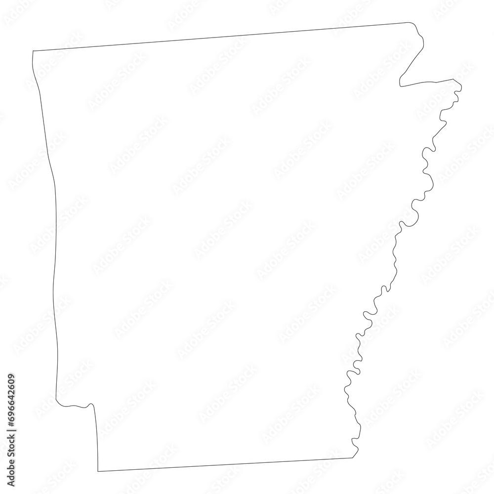 Arkansas state map. Map of the US state of Arkansas. Arkansas state map. Map of the US state of Arkansas.