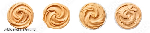 Collection of PNG. Peanut butter spread isolated on a transparent background. photo