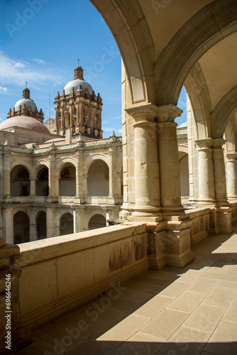 Interior view of the former convent of Santo Domingo  in the center of Oaxaca de Juarez City. 