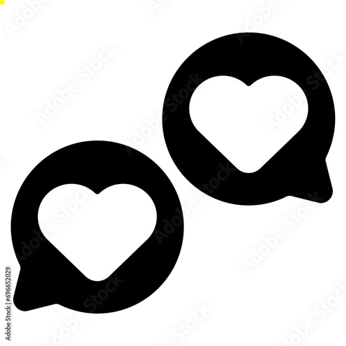 message icon with glyph style and pixel perfect base. Suitable for website design, logo, app and UI. Based on the size of the icon in general, so it can be reduced.
