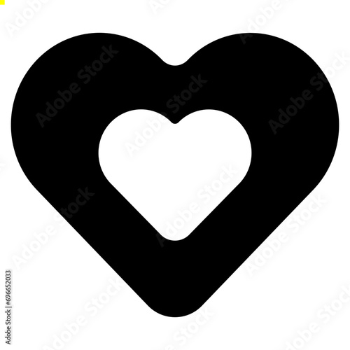 Love icon with glyph style and pixel perfect base. Suitable for website design, logo, app and UI. Based on the size of the icon in general, so it can be reduced.