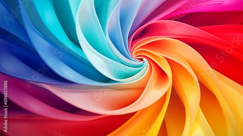 Abstract background spiral with many colors.
