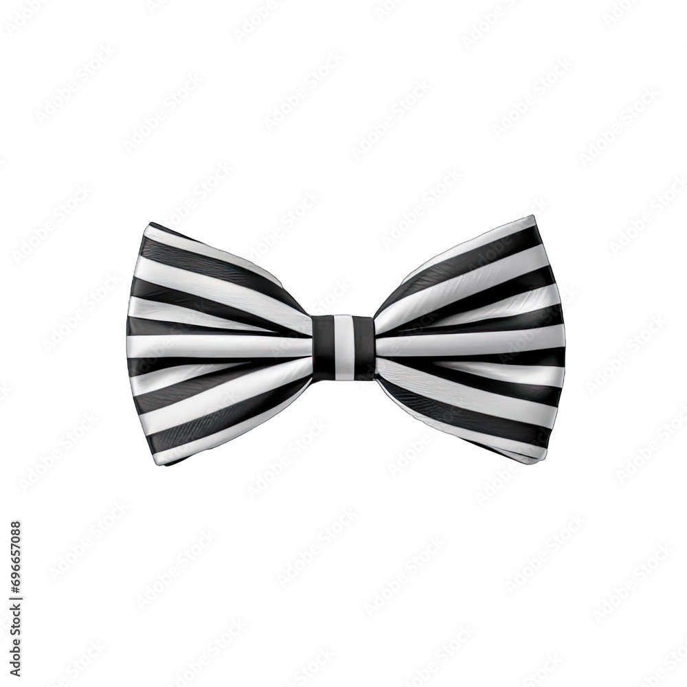Black and white bow tie isolated on white Black and white bow tie isolated on white