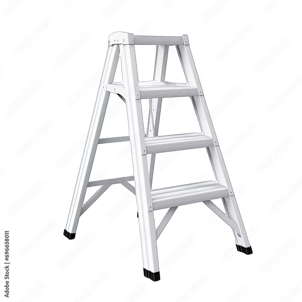 Tools: Stepladder isolated on white Tools: Stepladder isolated on white