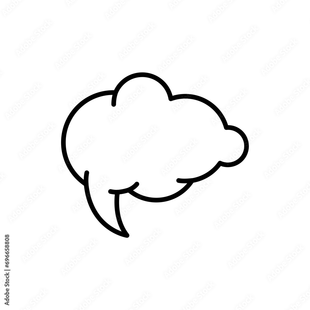 Chat bubble outline icons, cloud minimalist vector illustration ,simple transparent graphic element .Isolated on white background Chat bubble outline icons, cloud minimalist vector illustration ,simple transparent graphic element .Isolated on white background