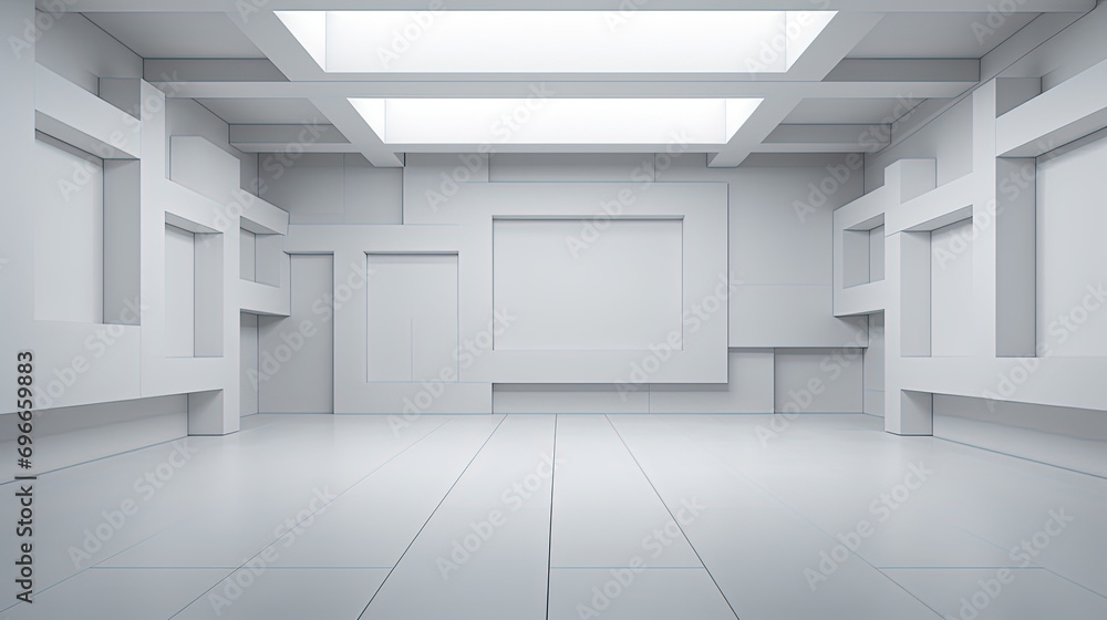 Fototapeta premium empty white room