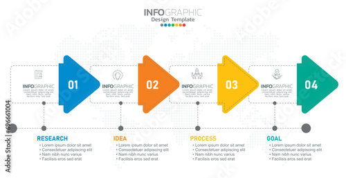 Timeline infographic elements for content, diagram, flowchart, steps, parts, timeline, workflow, chart.