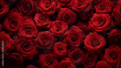 Image of natural  fresh red roses.
