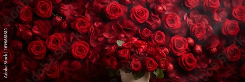 Image of natural, fresh red roses. © kept