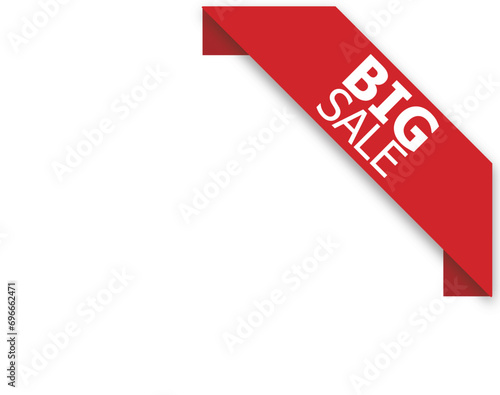 Big Sale Corner Banner Vector Illustration for Web and Mobile | Available in PNG and JPG photo