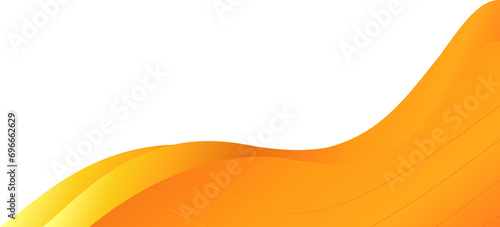 Orange corner. Corner design element