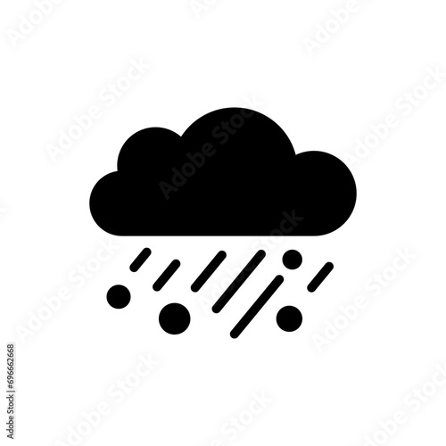 Konstfotografi Hail icon flat vector template design trendy
