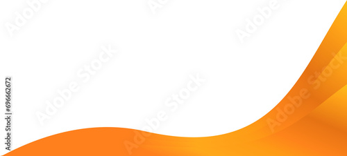 Orange corner. Corner design element