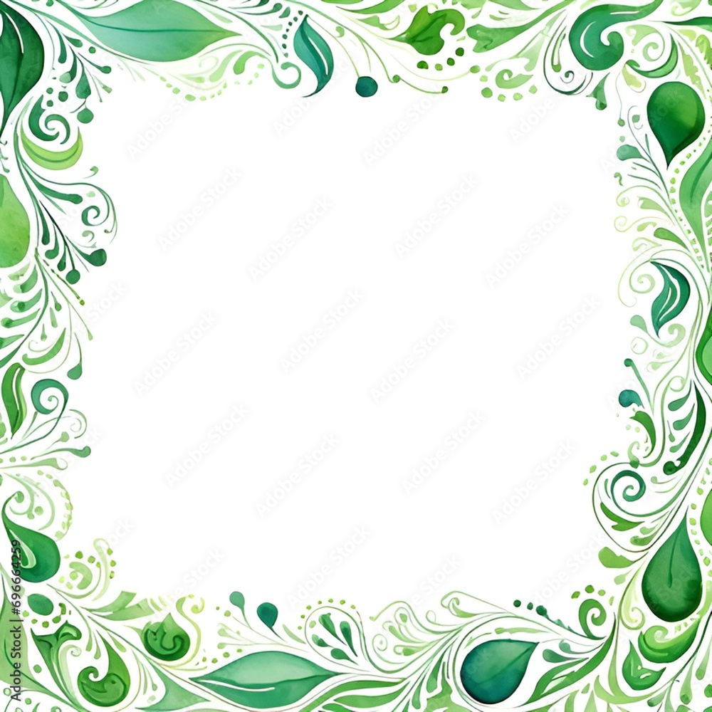 Green plant frame