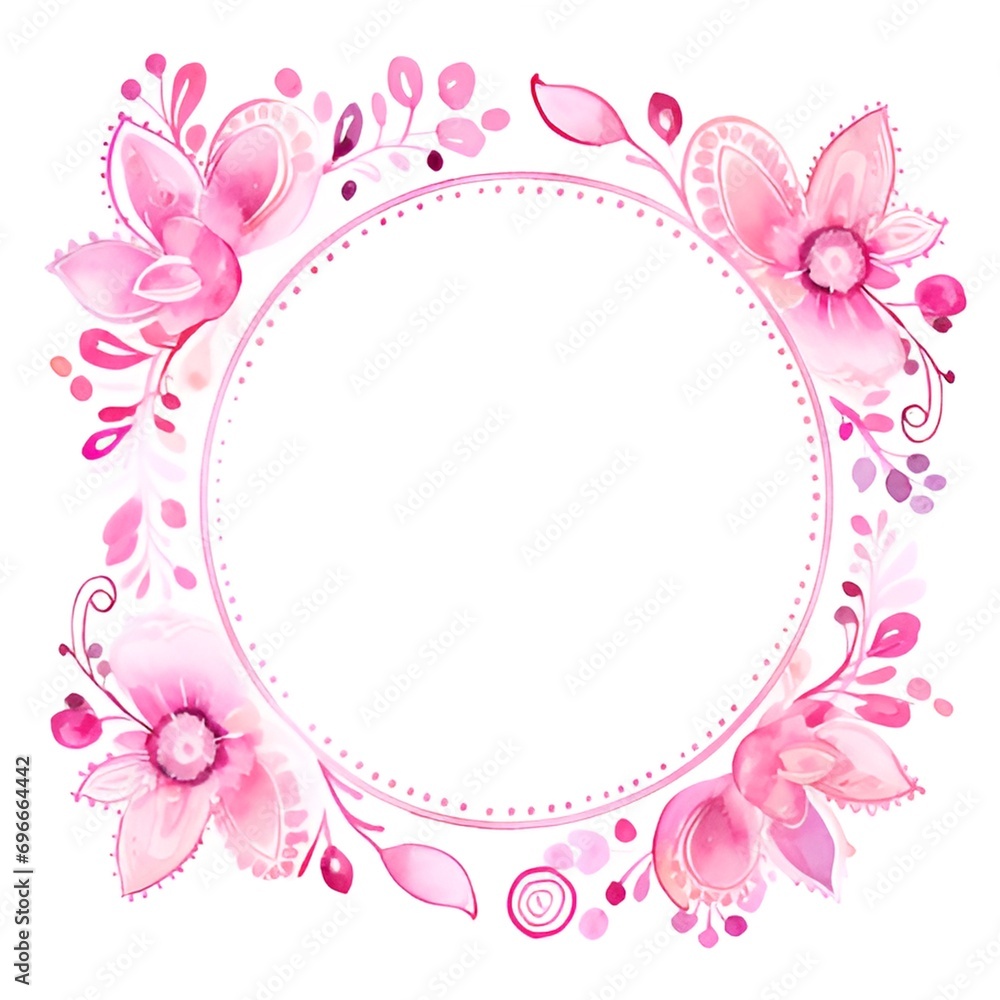 Pink plant frame