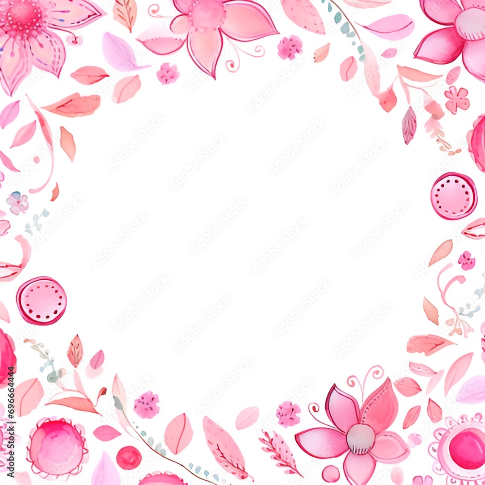 Pink plant frame